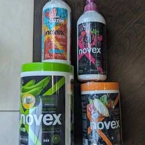 Lot of (4) Novex Haircare Treatments - Vegan / Cruelty Free - New and SEALED